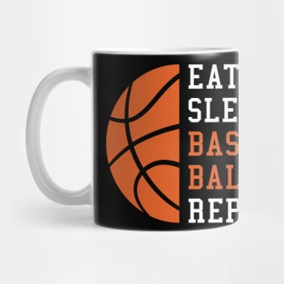 Eat Sleep Basketball Repeat Gift Idea Mug